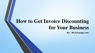 Invoice Discounting