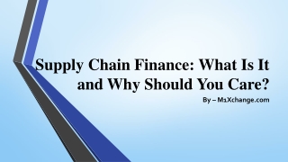 Supply Chain Finance