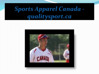 Sports Apparel Canada - qualitysport.ca