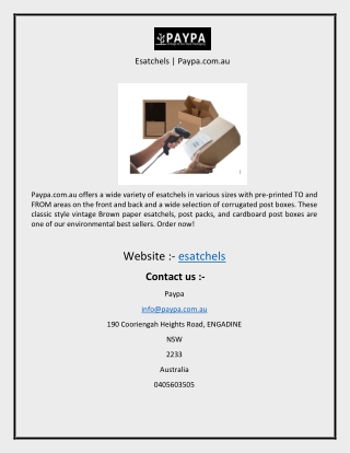 Esatchels  Paypa.com