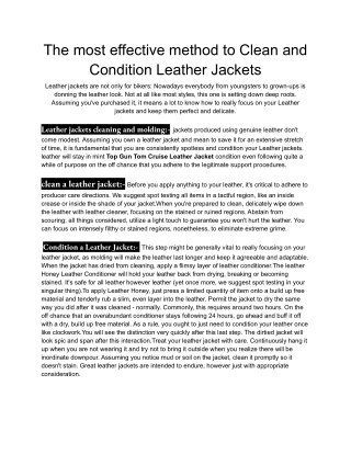 the-most-effective-method-to-clean-and-condition-leather-jackets