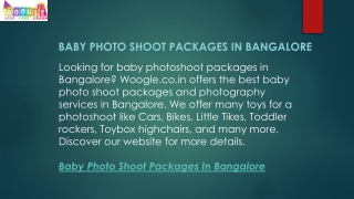 Baby Photo Shoot Packages in Bangalore  Woogle.co.in