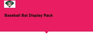 Baseball Bat Display Rack