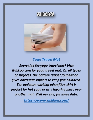 Yoga Travel Mat | Mikkoa.com