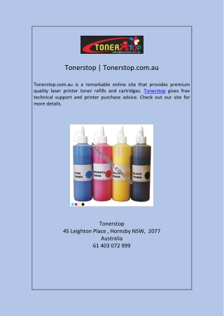 Tonerstop Tonerstop.com.au