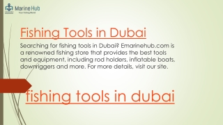 Fishing Tools in Dubai  Emarinehub.com
