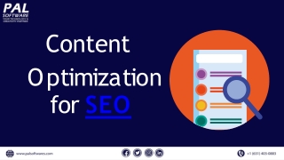 Content optimization for SEO