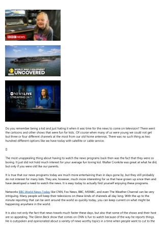 12 Reasons You Shouldn't Invest in BBC World News Today