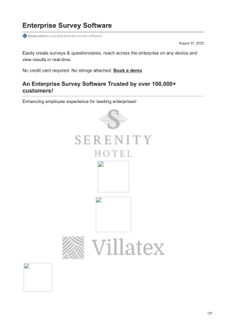 Enterprise Survey Software