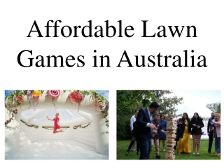 Affordable Lawn Games in Australia