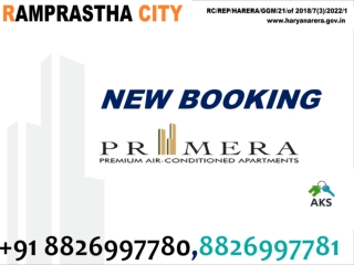 New Ready To Move Air Conditioned Apartments in Ramprastha Primera Dwarka Expres