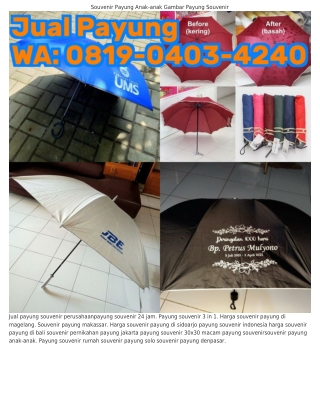 0819•0Կ03•ԿᒿԿ0 (WA) Payung Jogja Harga Souvenir Payung Golf
