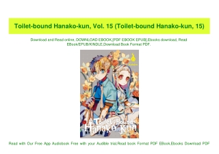 PDF) Toilet-bound Hanako-kun  Vol. 15 (Toilet-bound Hanako-kun  15) {PDF EBOOK EPUB KINDLE}