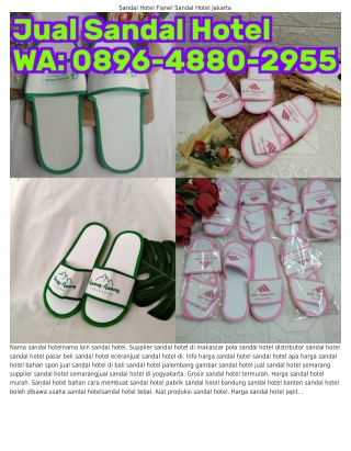Ö896.Կ88Ö.ᒿ955 (WA) Cara Membuat Sandal Hotel Dari Kain Perca Distributor Sandal