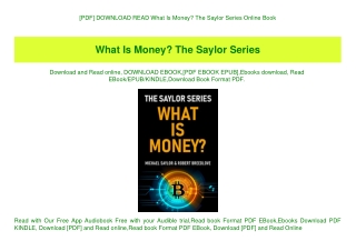 [PDF] DOWNLOAD READ What Is Money The Saylor Series Online Book