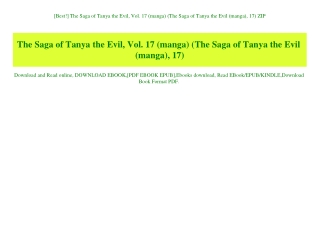 [Best!] The Saga of Tanya the Evil  Vol. 17 (manga) (The Saga of Tanya the Evil (manga)  17) ZIP