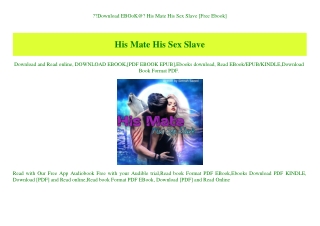 Download EBOoK@ His Mate His Sex Slave [Free Ebook]