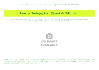 {epub download} Amor y PedagogÃƒÂ­a (Spanish Edition) PDF Full
