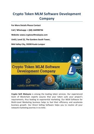 Crypto Token MLM Software Development Company