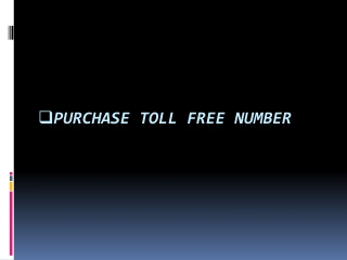 Purchase Toll-Free Number