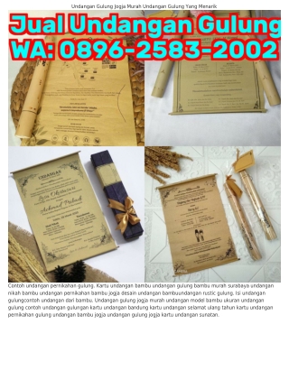 Ô89Ꮾ.ᒿ583.ᒿÔÔᒿ (WA) Kartu Undangan Selamat Ulang Tahun Undangan Rustic Gulung