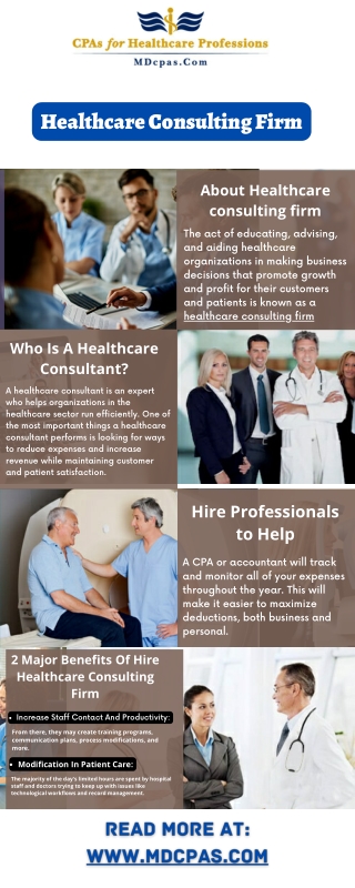 Health Care Consulting Firm | MDcpas