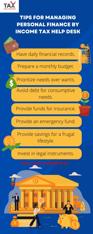 Tips for Managing Personal Finance by income Tax Help desk