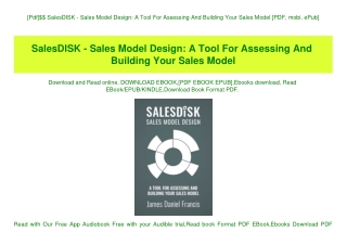 [Pdf]$$ SalesDISK - Sales Model Design A Tool For Assessing And Building Your Sales Model [PDF  mobi  ePub]
