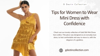 Tips for Women to Wear Mini Dress with Confidence
