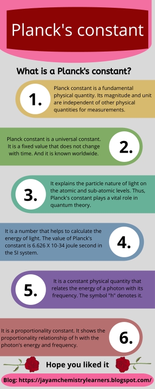 Planck's constant definition