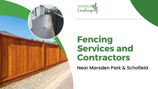 Fencing Services and Contractors Near Marsden Park & Schofield