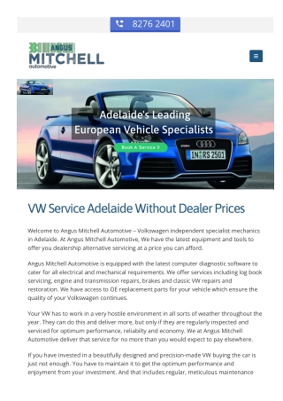 VW Service Adelaide