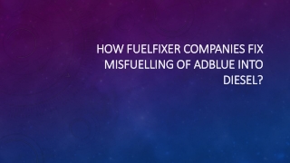 How fuelfixer companies fix misfuelling of adblue into
