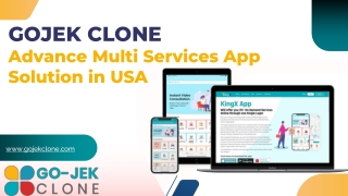Gojek Clone - Advance Multi Services App Solution in USA