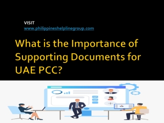 What is the Importance of Supporting Documents for