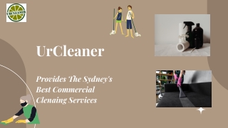 UrCleaner: Sydney Commercial Cleaning Services
