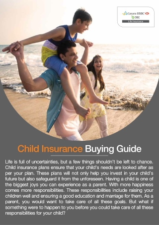 Guide on How to Buy a Child Insurance | Canara HSBC Life Insurance
