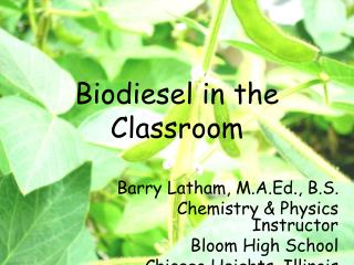 Biodiesel in the Classroom