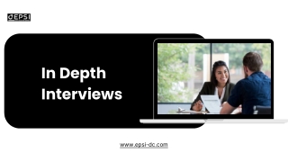 What Are In Depth Interviews And How Are They Useful For A Business