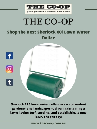 Shop the Best Sherlock 60l Lawn Water Roller - THE CO-OP