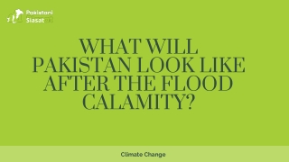What Will Pakistan Look Like After The Flood Calamity