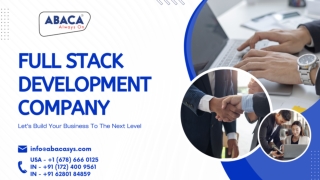 Full Stack Development Company - Abacasys