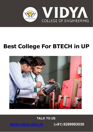 Listed under Top 20 Engineering Colleges in Uttar Pradesh