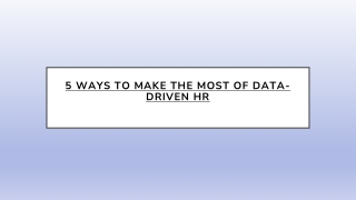 5 Ways to Make the Most of Data-Driven HR | DutyPar