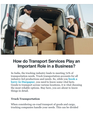 Transport service in Assam