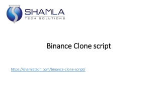 Binance clone script PPT