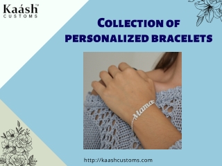 Collection of Personalized Bracelets for Women