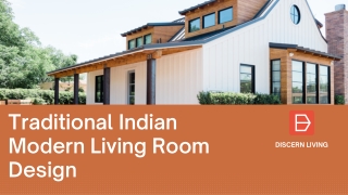 Traditional Indian Modern Living Room Design