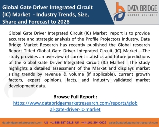 Global Gate Driver Integrated Circuit (IC) Market