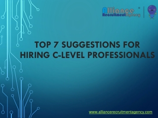 c-level recruiting